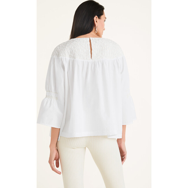 Women's Opheis Blouse, White Ivory Emb - Blouses - 4
