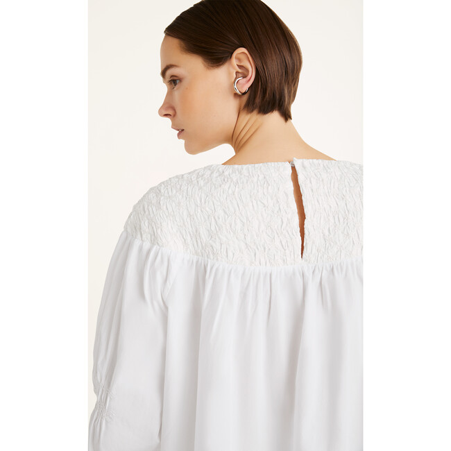 Women's Opheis Blouse, White Ivory Emb - Blouses - 5