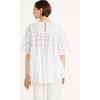 Women's Brandt Eyelet Blouse, White - Blouses - 4