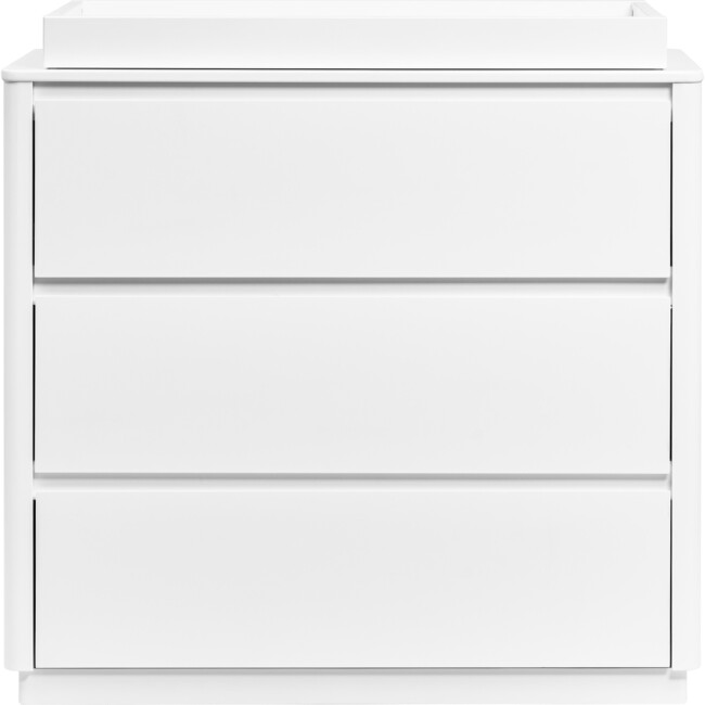 Bento 3-Drawer Changer Dresser with Removable Changing Tray, White
