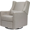 Kiwi Electronic Recliner and Swivel Glider with USB Port, Grey Eco-Performance Fabric - Nursery Chairs - 1 - thumbnail