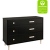Lolly 6 Drawer Assembled Double Dresser, Black and Washed Natural - Dressers - 5 - thumbnail