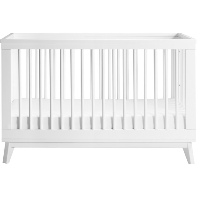 Scoot 3-in-1 Convertible Crib with Toddler Bed Conversion Kit, White - Cribs - 1
