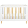 Lolly 3-in-1 Convertible Crib with Toddler Bed Conversion Kit, White - Cribs - 1 - thumbnail