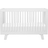 Hudson 3-in-1 Convertible Crib with Toddler Bed Conversion Kit, White - Cribs - 1 - thumbnail