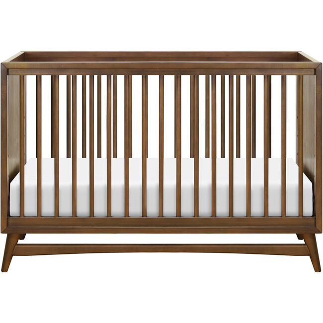 Peggy 3-in-1 Convertible Crib with Toddler Bed Conversion Kit, Natural Walnut