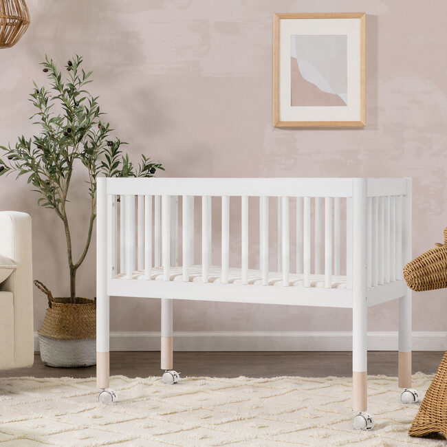 Gelato Portable Bassinet, Washed White - Bassinets - 2