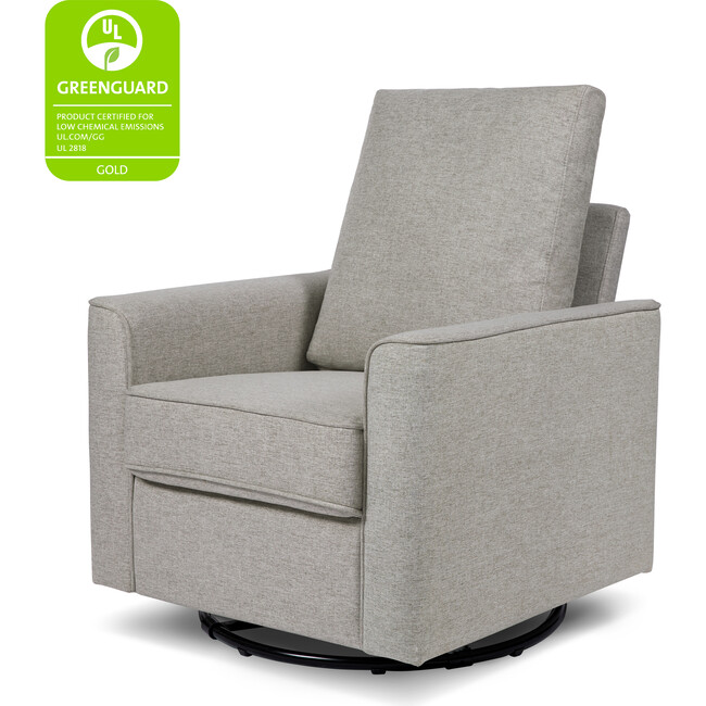 Alden Swivel Glider, Performance Grey Eco-Weave - Nursery Chairs - 3