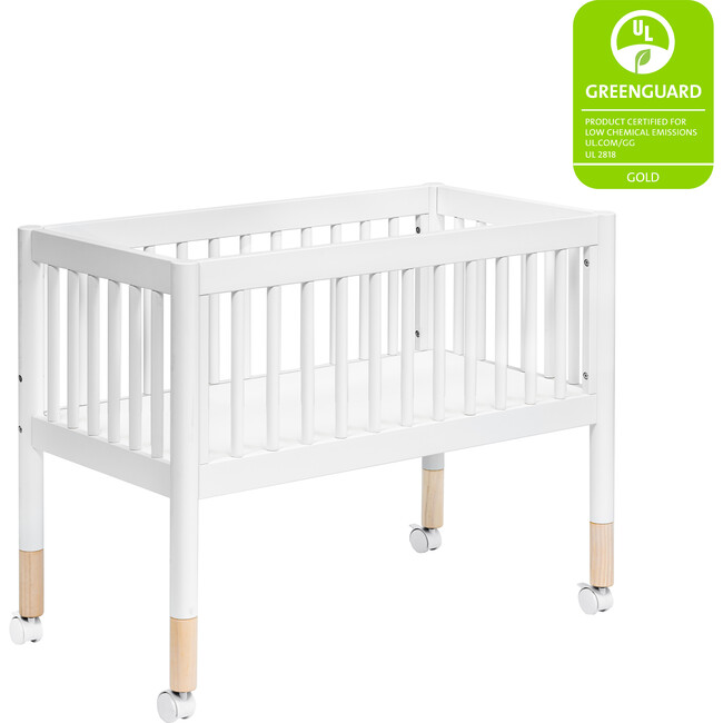 Gelato Portable Bassinet, Washed White - Bassinets - 4