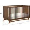 Peggy 3-in-1 Convertible Crib with Toddler Bed Conversion Kit, Natural Walnut - Cribs - 4