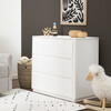 Bento 3-Drawer Changer Dresser with Removable Changing Tray, White - Dressers - 3