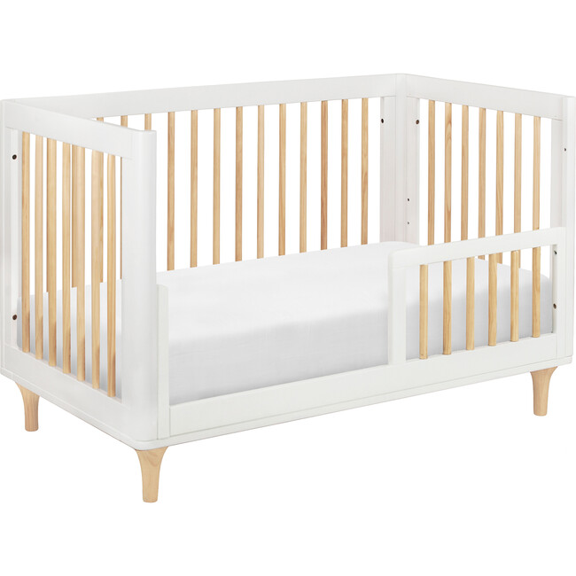 Lolly 3-in-1 Convertible Crib with Toddler Bed Conversion Kit, White - Cribs - 7