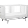 Hudson 3-in-1 Convertible Crib with Toddler Bed Conversion Kit, White - Cribs - 4 - thumbnail