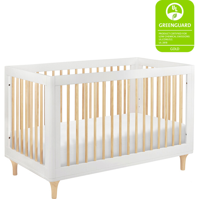 Lolly 3-in-1 Convertible Crib with Toddler Bed Conversion Kit, White - Cribs - 9