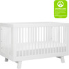 Hudson 3-in-1 Convertible Crib with Toddler Bed Conversion Kit, White - Cribs - 6