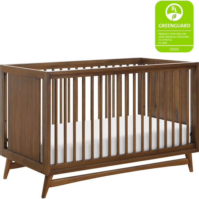 Peggy 3-in-1 Convertible Crib with Toddler Bed Conversion Kit, Natural Walnut - Cribs - 7