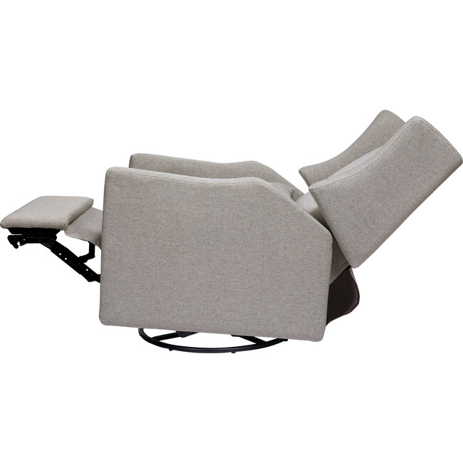 Kiwi Electronic Recliner and Swivel Glider with USB Port, Grey Eco-Performance Fabric - Nursery Chairs - 7