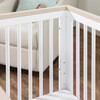 Scoot 3-in-1 Convertible Crib With Toddler Bed Conversion Kit, White/Washed Natural - Cribs - 4 - thumbnail