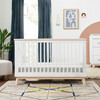Scoot 3-in-1 Convertible Crib With Toddler Bed Conversion Kit, White/Washed Natural - Cribs - 5