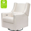 Kiwi Electronic Recliner and Swivel Glider with USB Port, Cream Eco-Performance Fabric - Nursery Chairs - 12