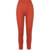 Women's Selina Shiny Rib V-Back 7/8 Legging, Red Clay - Leggings - 1 - thumbnail