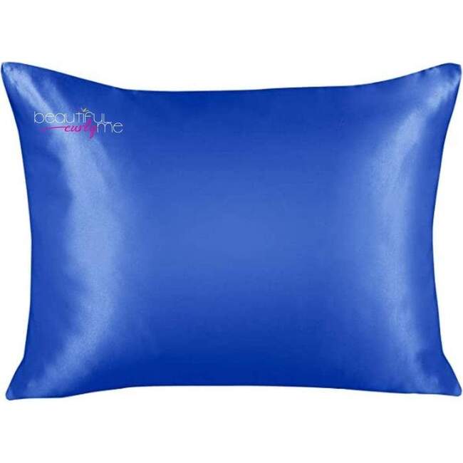 Satin Charmeuse Pillow Case,  Royal Blue