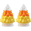 Set of 2 Halloween Trees, Candy Corn - Accents - 1 - thumbnail