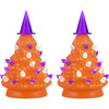 Set of 2 Halloween Trees, Orange - Accents - 1 - thumbnail