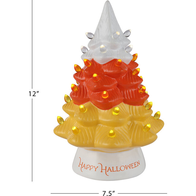 12" Halloween Tree, Candy Corn - Accents - 3