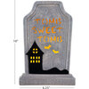 10" Ceramic LED Tombstone, Tomb Sweet Tomb - Accents - 4