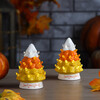 Set of 2 Halloween Trees, Candy Corn - Accents - 2