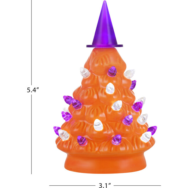 Set of 2 Halloween Trees, Orange - Accents - 4