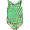 Girl's Ruffle One-Piece, Racquet Club - One Pieces - 1 - thumbnail