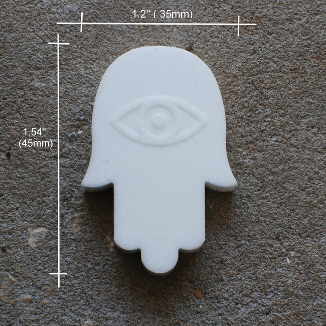 Shomera Hamsa Evil Eye Pendant, Silver - Necklaces - 3