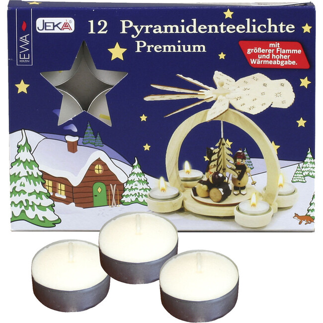 German Tea Lights Foil Holder, White