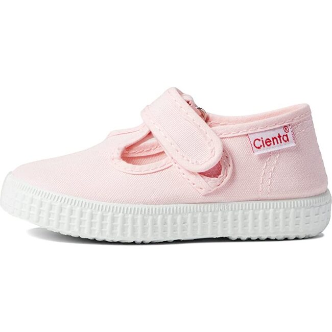 Velcro T-Strap Sneakers, Pink