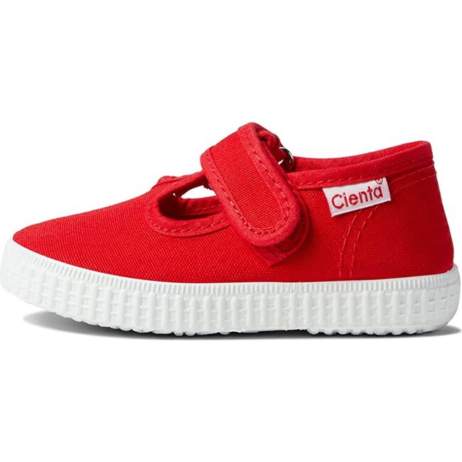 Velcro T-Strap Sneakers, Red - Mary Janes - 1 - zoom