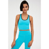Women's Amber Airweight Bralette, Aqua/Black - Bras - 2