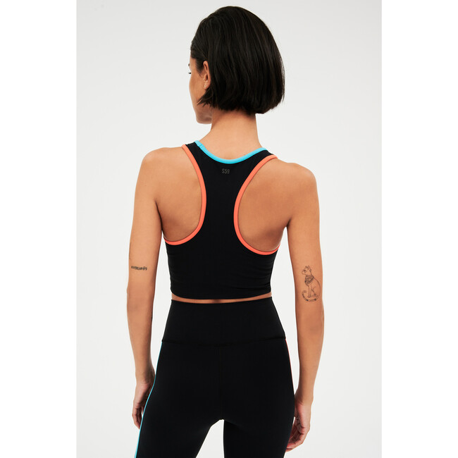 Women's Amber Airweight Bralette, Black/Mandarin - Bras - 3