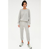 Women's Flore French Terry 7/8 Sweatpant, Heather Grey - Sweatpants - 2