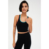 Women's Amber Airweight Bralette, Black/Mandarin - Bras - 4