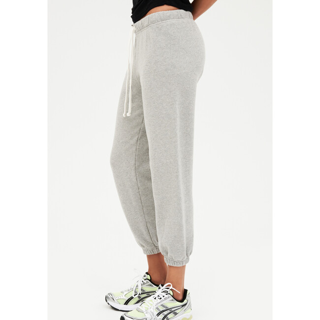 Women's Flore French Terry 7/8 Sweatpant, Heather Grey - Sweatpants - 3