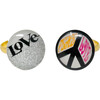 Love + Peace Ring, Set of 2 - Rings - 1 - thumbnail