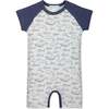 Sailor Short Sleeve Romper, Big Fish - Rompers - 1 - thumbnail