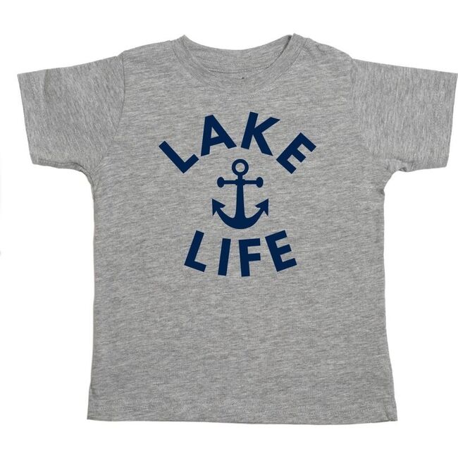 Lake Life Short Sleeve Shirt, Gray