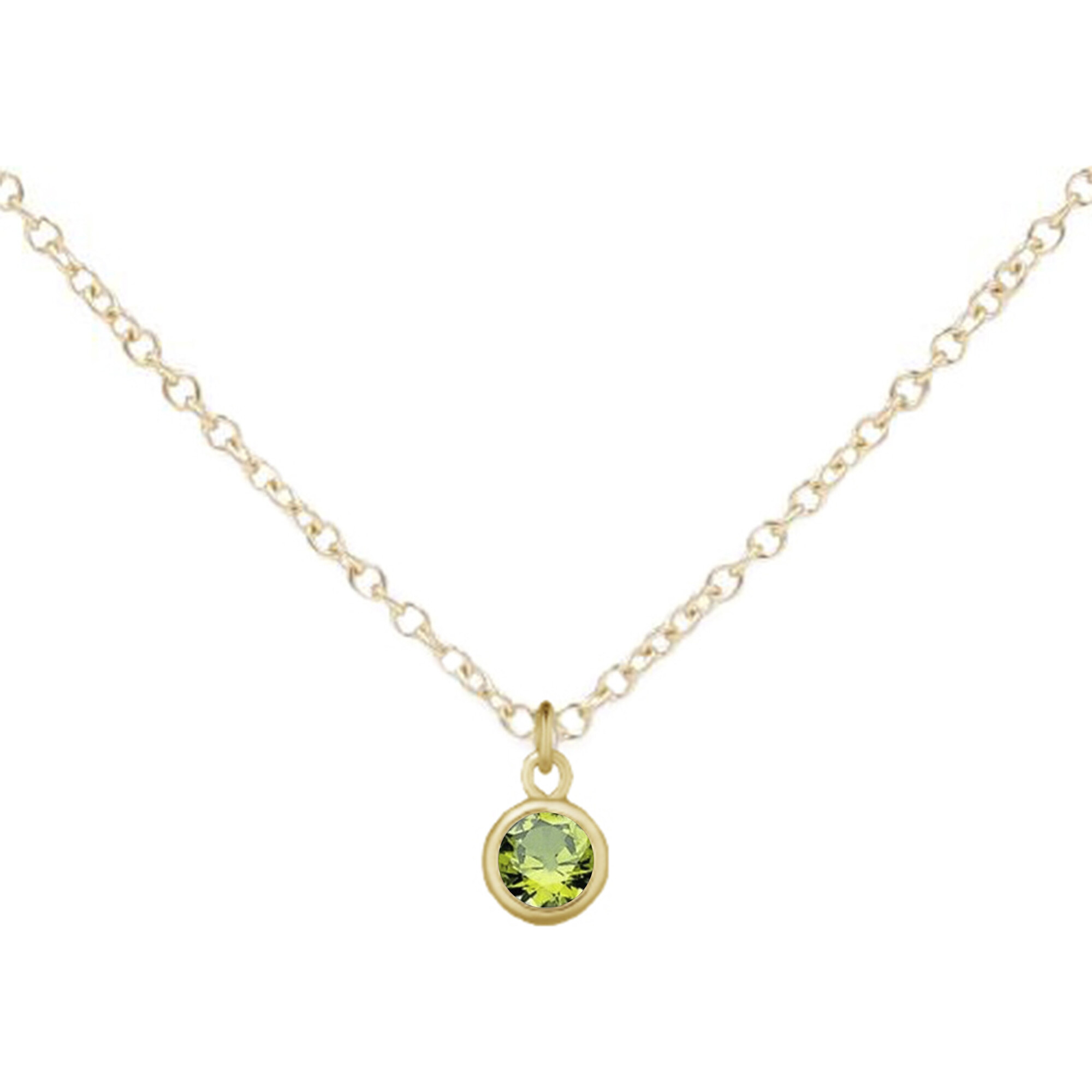 August Birthstone Necklace - Necklaces - 1