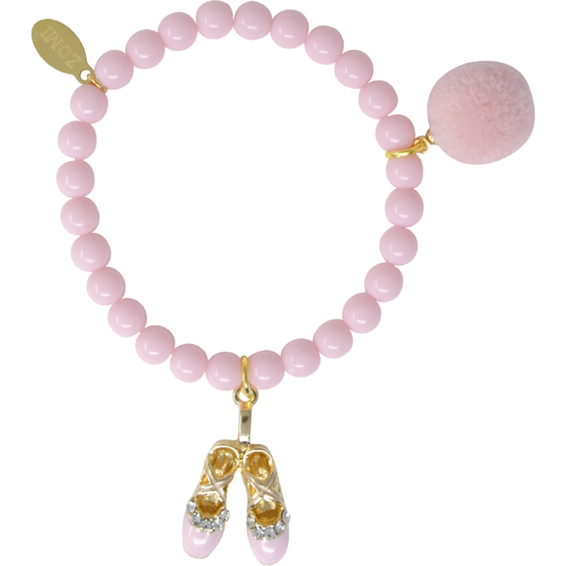90014 Great Pretenders Crystal Pink Charm Bracelet