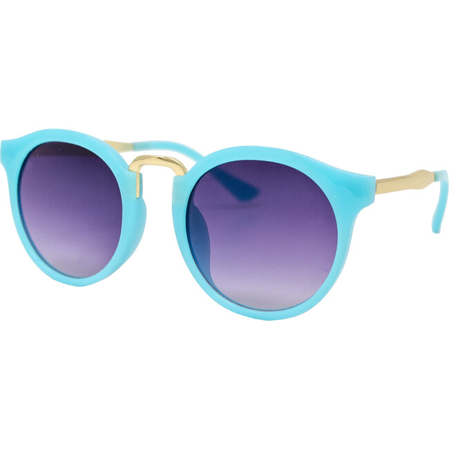 Teal Retro Cat Sunglasses - Sunglasses - 1
