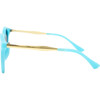 Teal Retro Cat Sunglasses - Sunglasses - 3