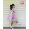 Daisy Tulle Party Dress, Pink - Dresses - 2